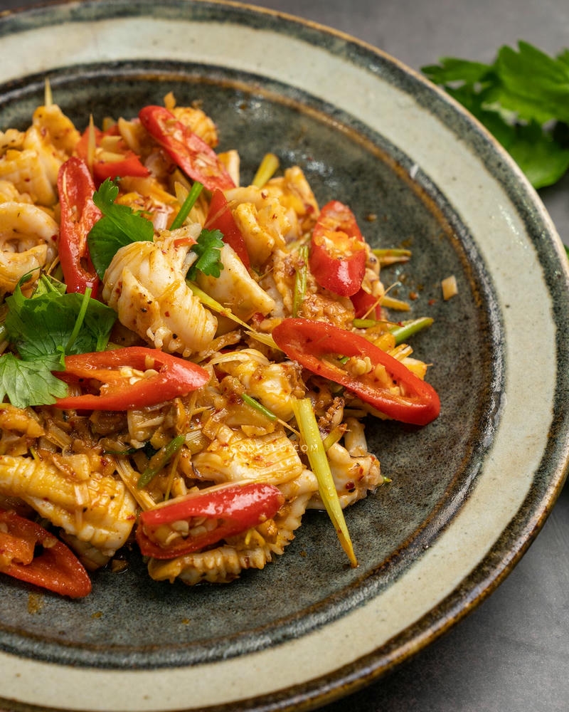 Cách làm mực xào sả ớt cay nồng, đậm đà