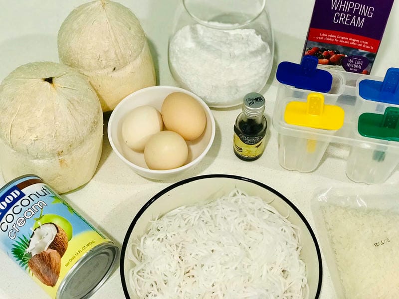 Công thức làm kem dừa tại nhà