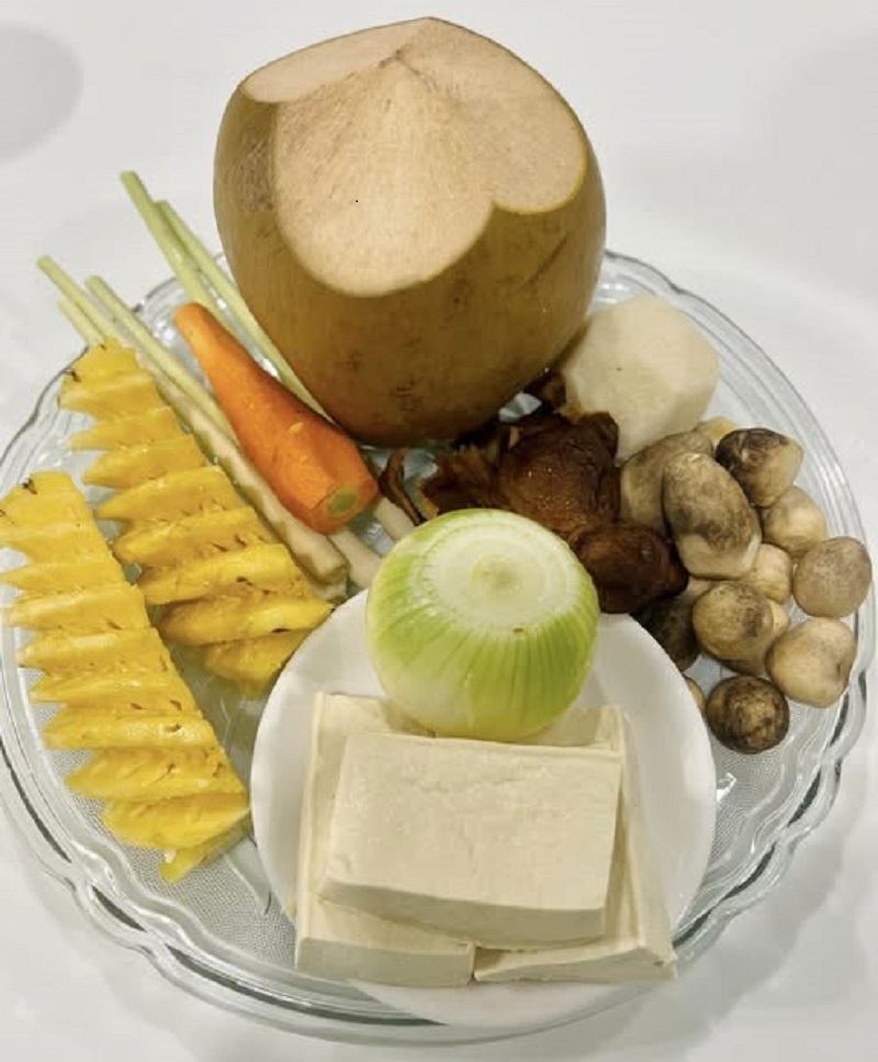 Nguyên liệu nấu bún bò huế chay