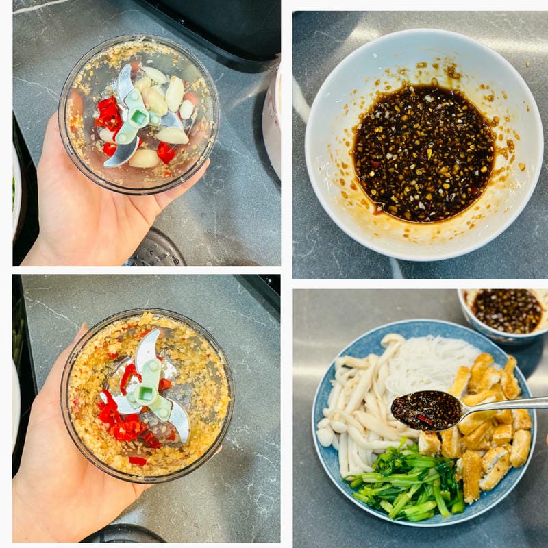 Bước 2: Làm nước sốt chay