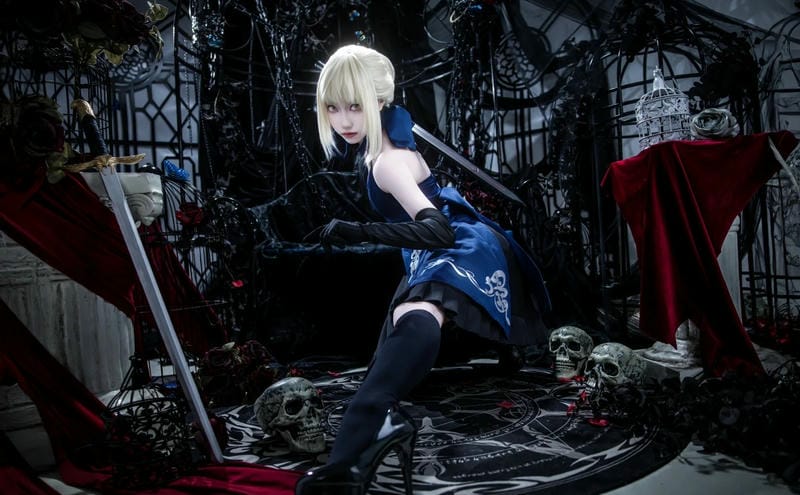 saber kimono cosplay